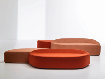 WAVES - Upholstered modular bench by La Cividina - view 2